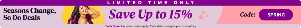 Limited-time offer – Save up to 15%. Code: SPRING