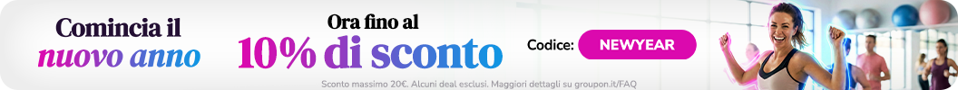 Ora fino al 10% di sconto! Codice: NEWYEAR