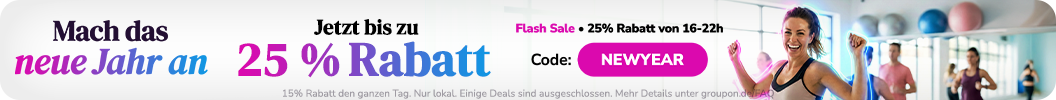 16-22h - Jetzt bis zu 25 % Rabatt! Code: NEWYEAR