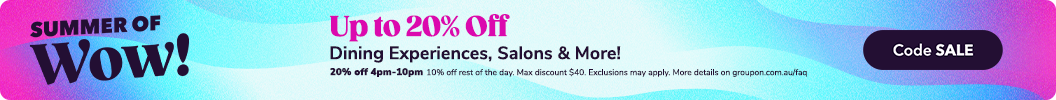 Use code SALE and enjoy up to an extra 20% off Local. 20% off 4pm-10pm. Some deals excluded.