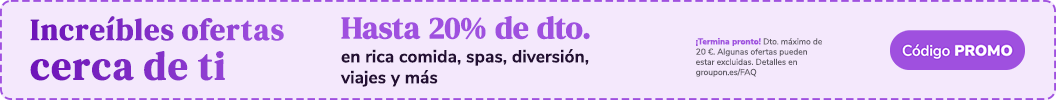 Ofertas locales y de viaje hasta un 20% de descuento. Código: PROMO