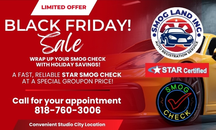 Image 2: Up to 56% Off on Inspection Sticker/Emission Test at Smog Check & DMV Auto Registrations