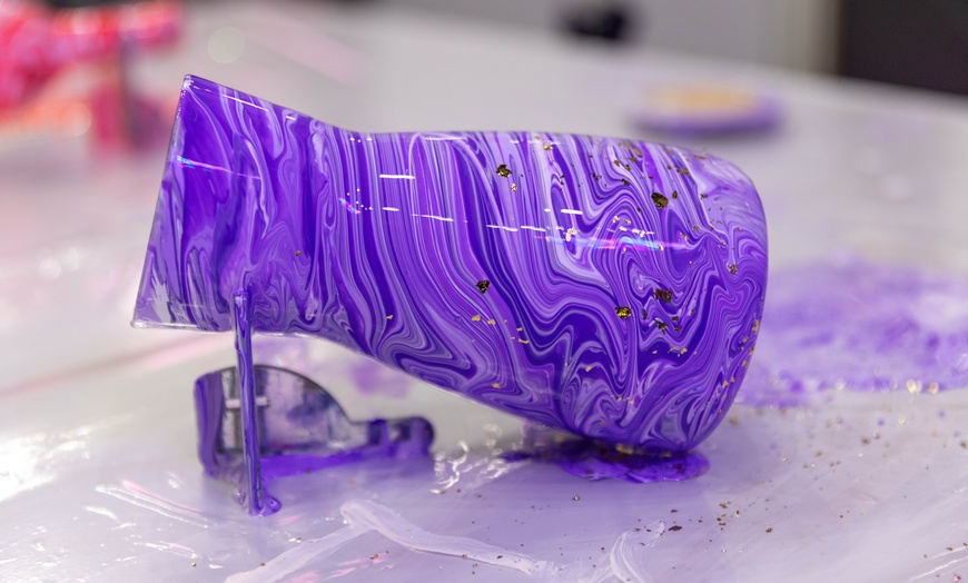 Image 5: Create Your Own Fluid Abstract Art in a Fun Party Setting, Orlando