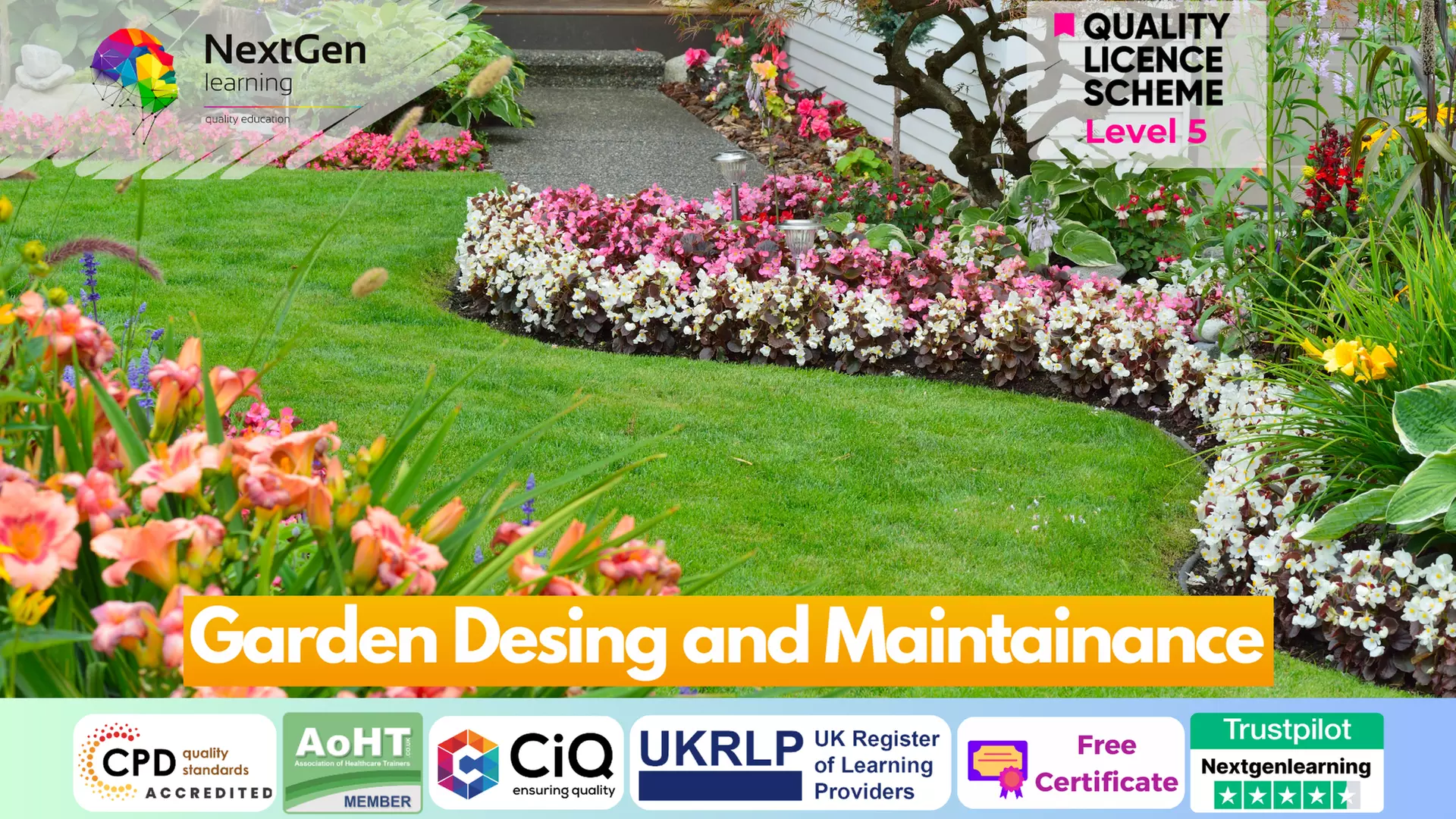 Gardening - Garden Design - Online Course at NextGen Learning 61% Off on - Primary Image