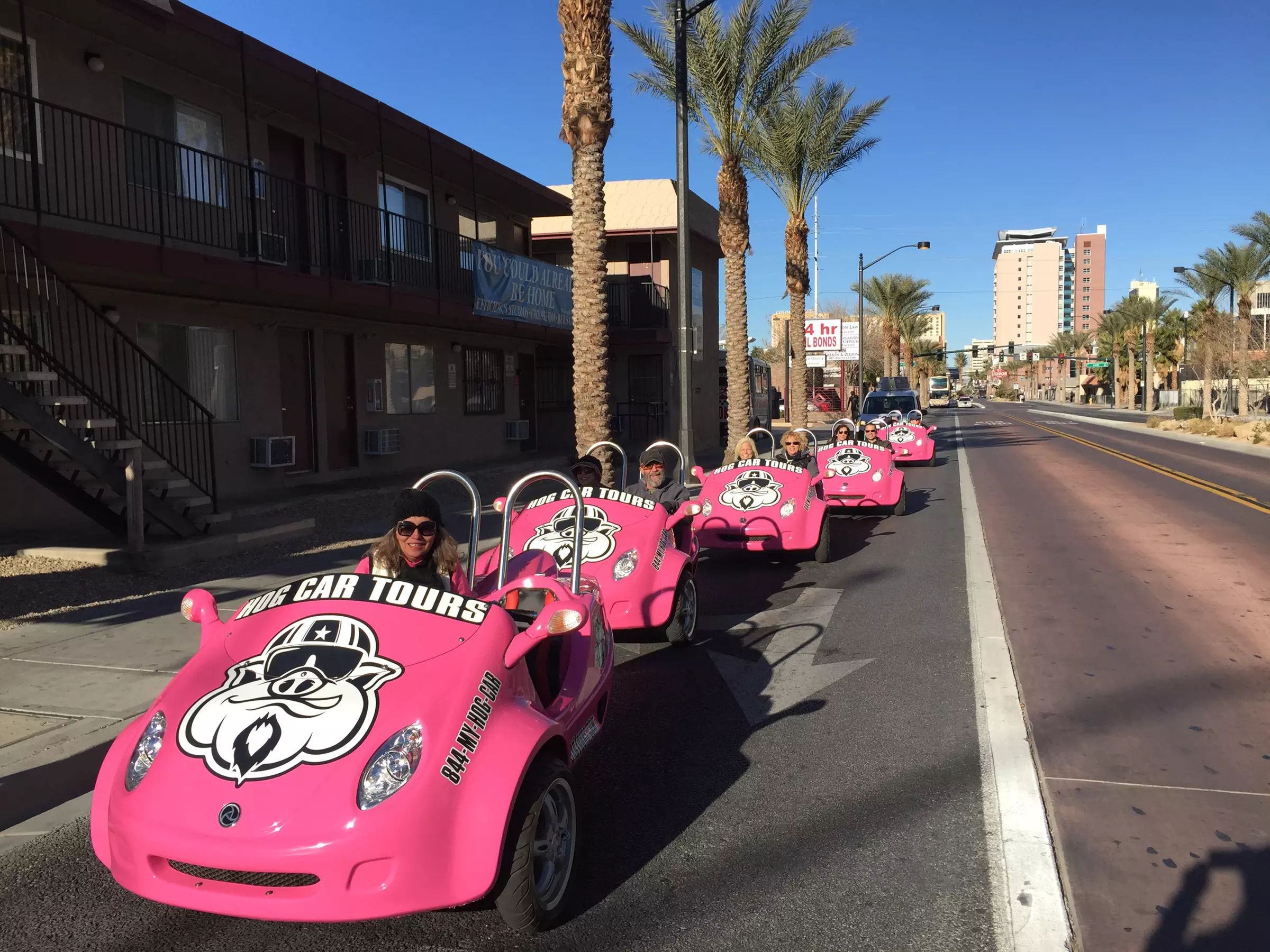 Tour for 2 in a Pink Hog Car Scooter+ Food Samples +2Souvenir T-Shirts