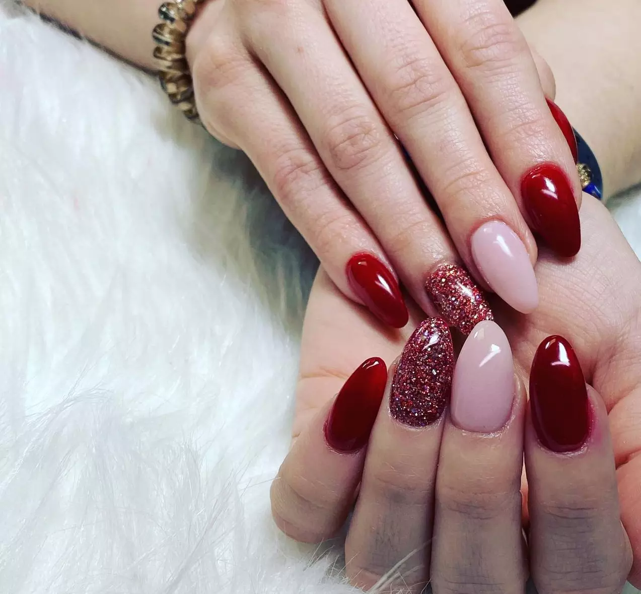 Get a Short Acrylic Full Set with Shellac or Colored Powder Manicure