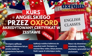 Kurs języka angielskiego z Oxford + akredytowany certyfikat