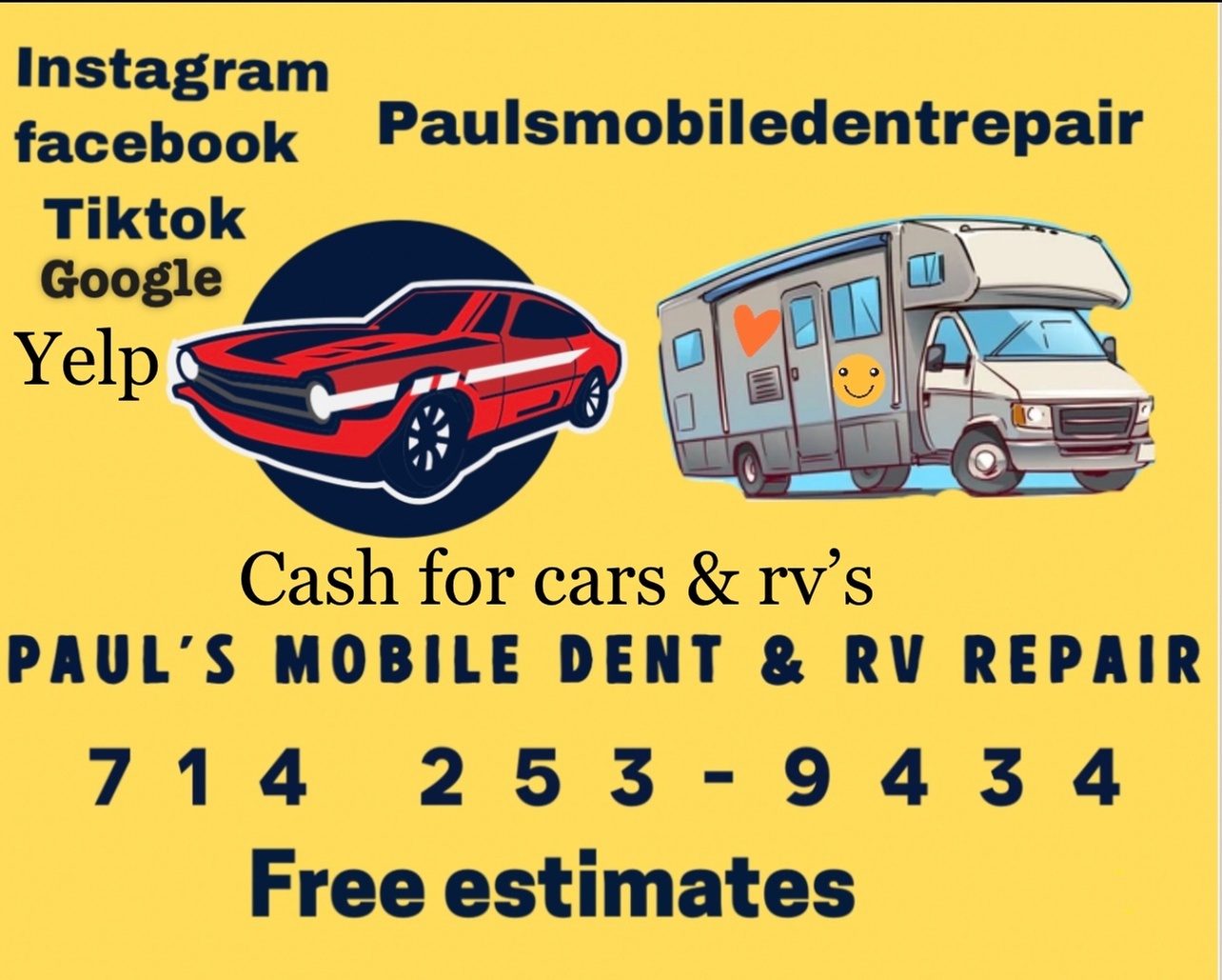 Mobile RV and Dent Repair Service in Orange County