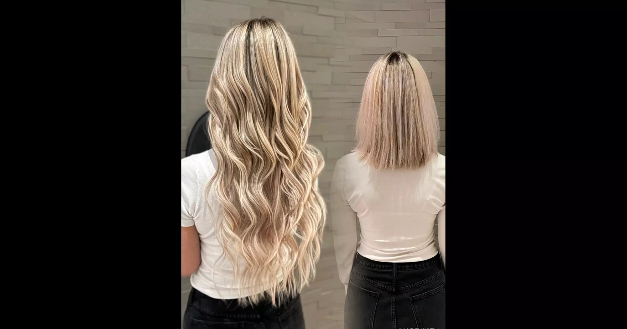 Salon Soignee's Hand Tied Wefts Extensions offer fullness or length options with up to 50% off, featuring expert installation.
