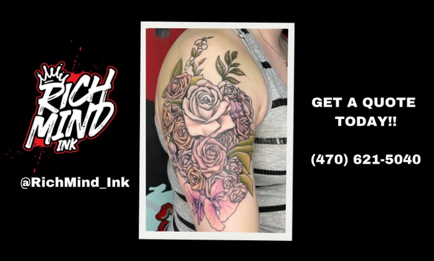 Image 3: Get Inked: Group of 4, 1 Or 3 Hours of Tattoo service w/ consultation