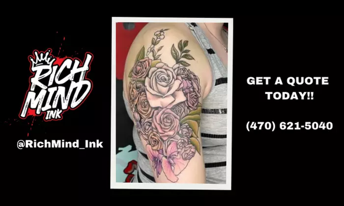 Get Inked: Group of 4, 1 Or 3 Hours of Tattoo service w/ consultation