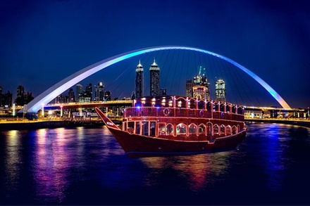 For One: Canal Dhow Cruise with Buffet Dinner