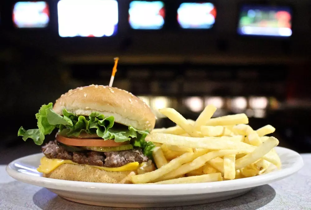 Two Games of Bowling with Shoe Rental, Drinks, and Burgers for Two or Six at The Rec Bowl (Up to 49% Off) - Primary Image