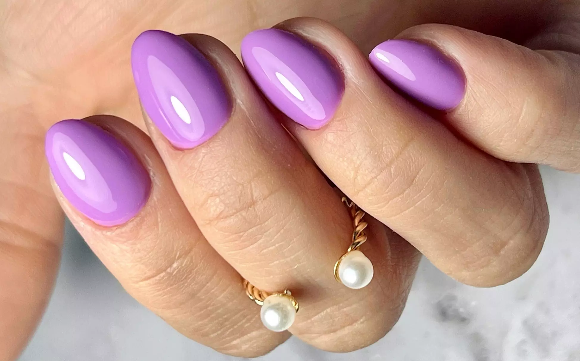 Russian Manicure Choice and Sculpted Acrylic Nails at B's Nail Studio - Second Medium