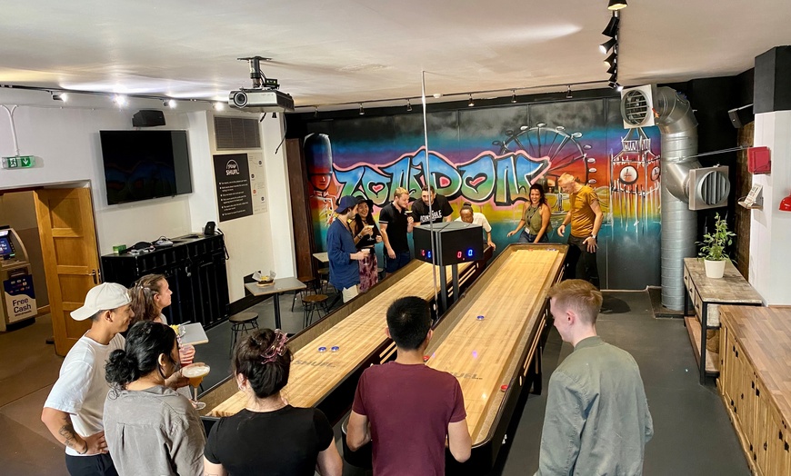 Image 1: Up to 40% Off on Board Game Session at Shuffleboard Bar London