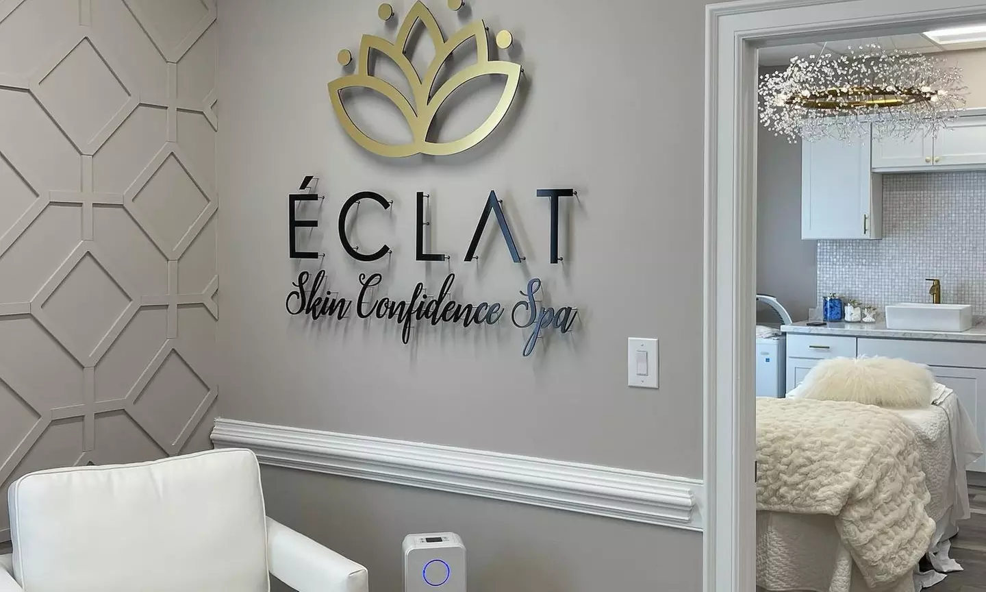 Enjoy SkynFirm RF Microneedling and HydraGlow at Eclat Skin Confidence Spa with options for face, neck, and chest up to 55% off