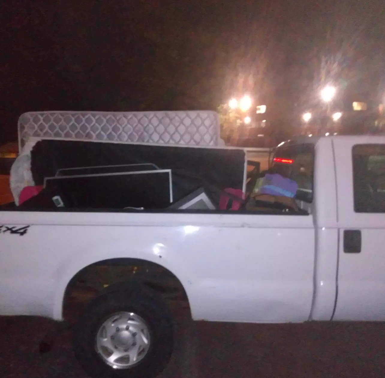Junk removal with 8ft truck bed and trailer for full loads