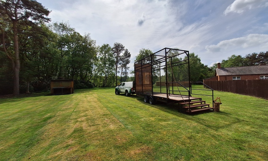 Image 1: Unleash Your Skills: One, Two, or Three Hour Mobile Axe Throwing