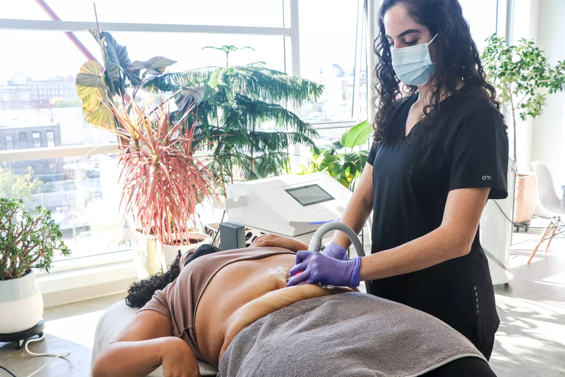 One or Three 45 Min Cryo Facial or Toning Treatment or Combo of Both