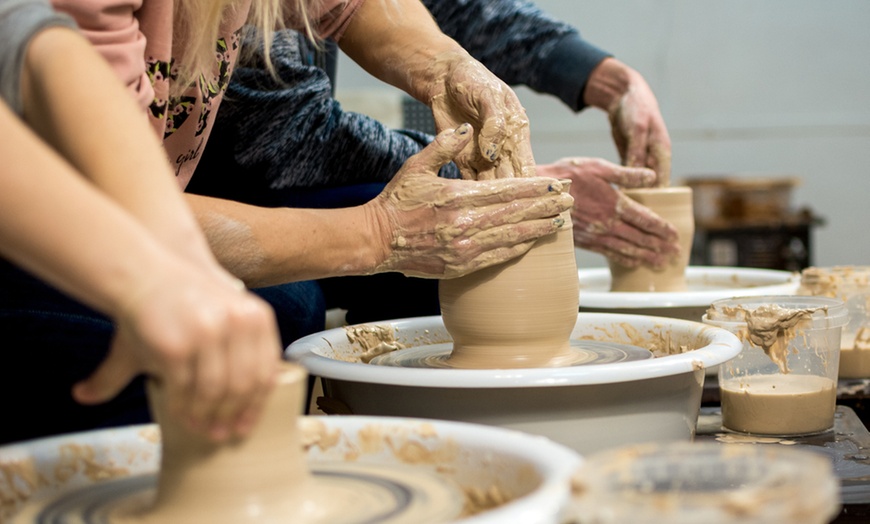 Image 1: Get Creative: 2-Hour 'Wheel Curious' Pottery Class for 1 or 2 People