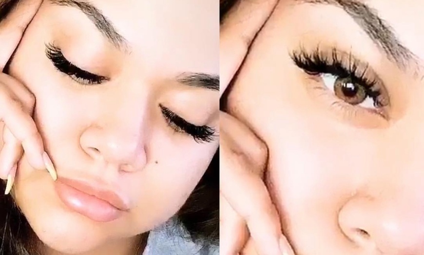 Image 1: Volume Sassy Set Eyelash Extensions w/ Optional 1 hour 2 Week Touch Up