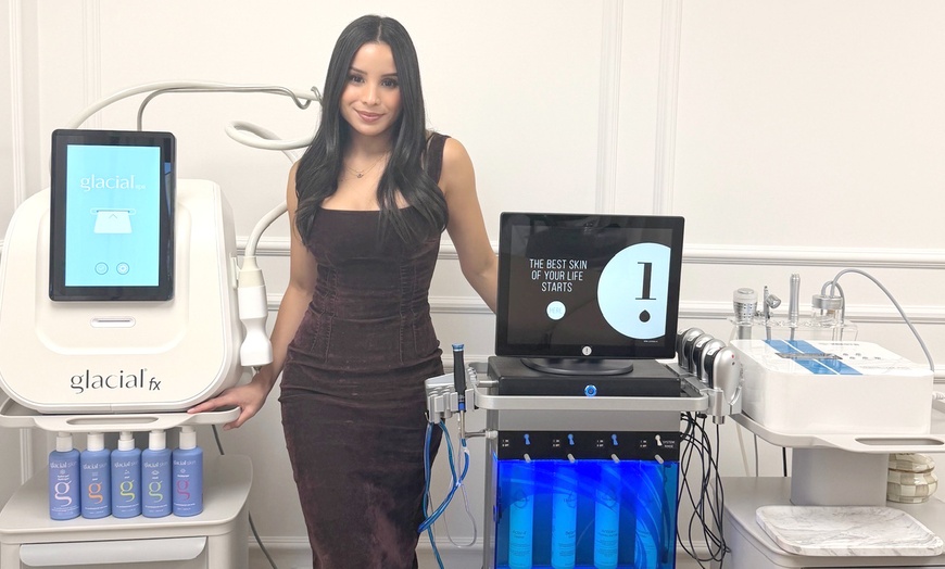 Image 2: Advanced Glacial Facial, Hydrafacial, or Clinical Acne Program