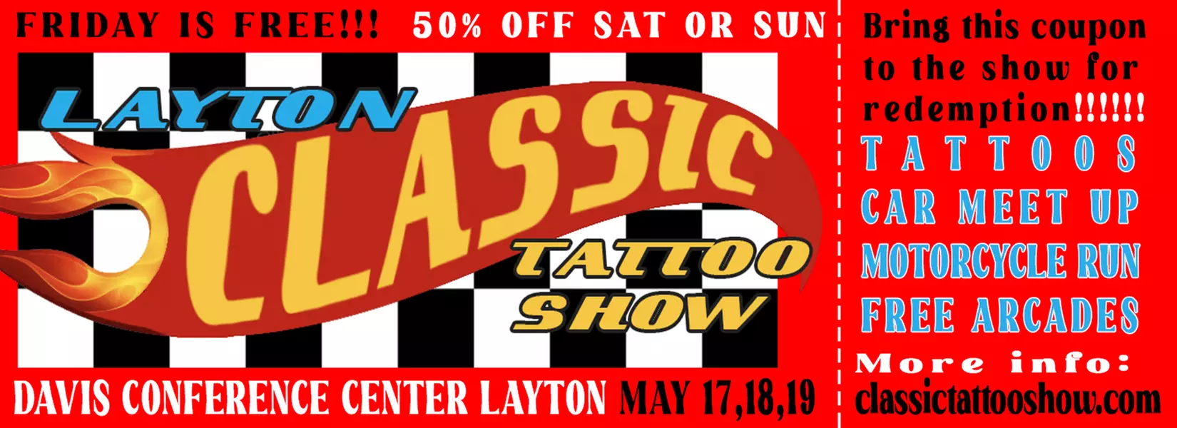 Up to 50% Off on Tattooing at Layton Classic Tattoo Show - Second Medium