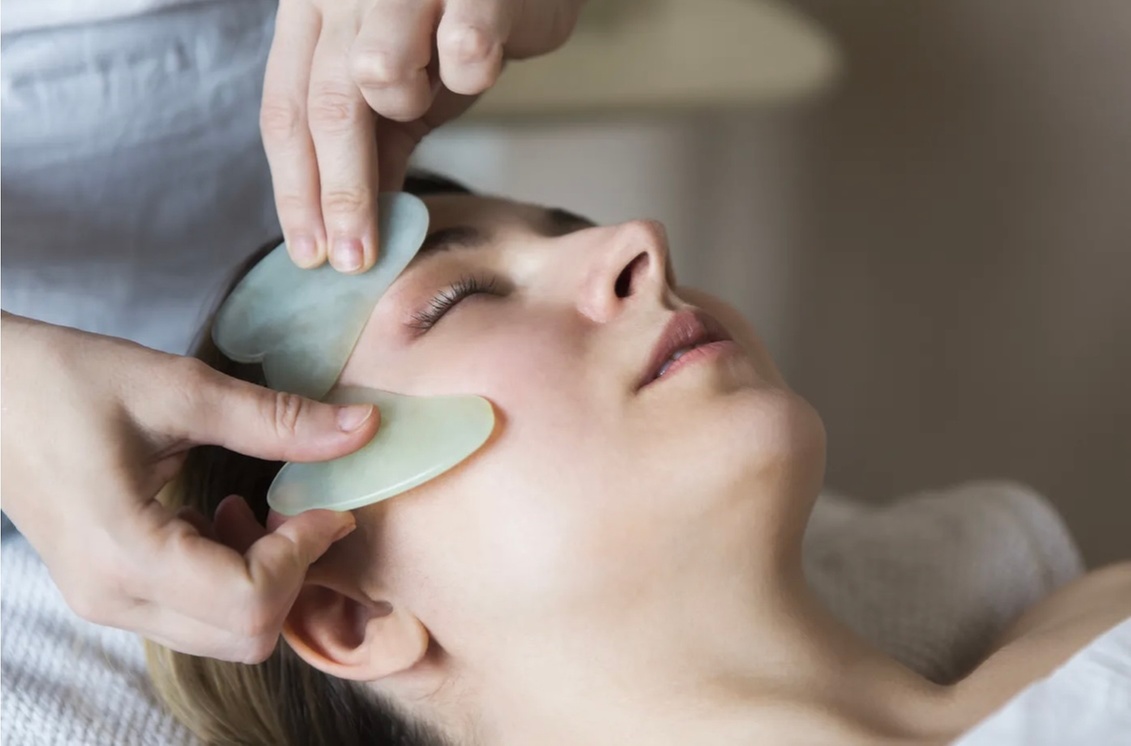 Experience a 60-Minute GuaSha Facial with Lymphatic Drainage