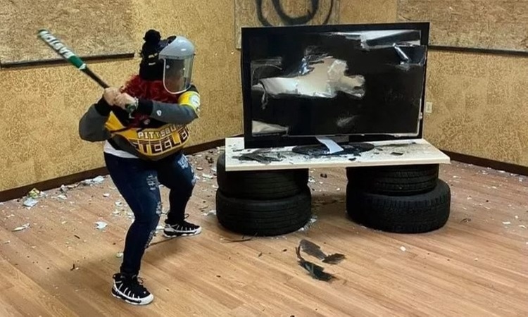 Rage Room Experience at Viking Axe Throwing