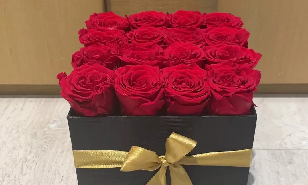 Join Doral Blooms to Craft Floral Pieces with 16 or 25 Deluxe Square Preserved Rose Boxes (Up to 25% Off) - Primary Image