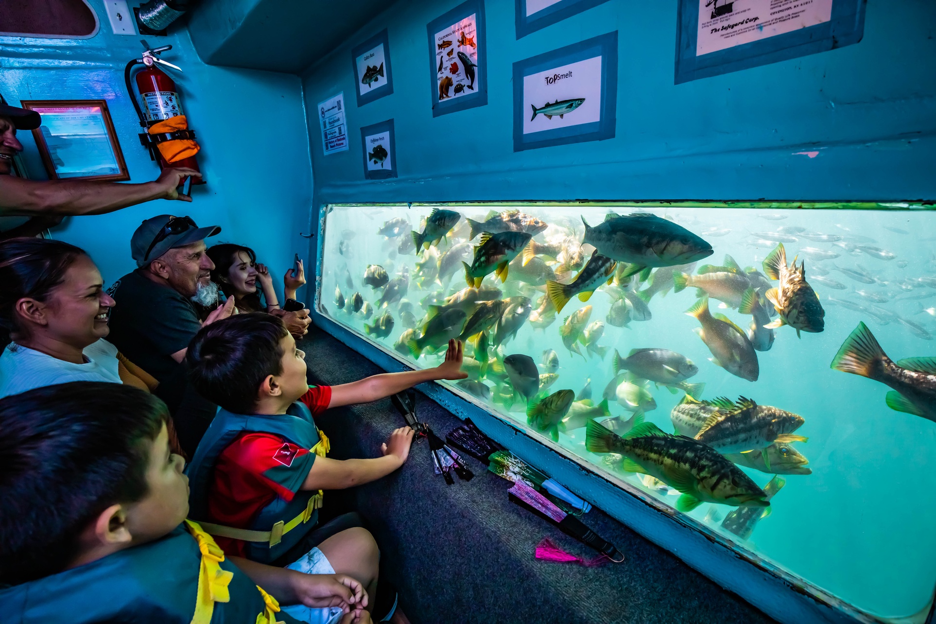 Explore Marine Life on a Glass Bottom Boat Tour for Adult, Child or Teen Guided by U.S. Coast Guard Licensed Captains