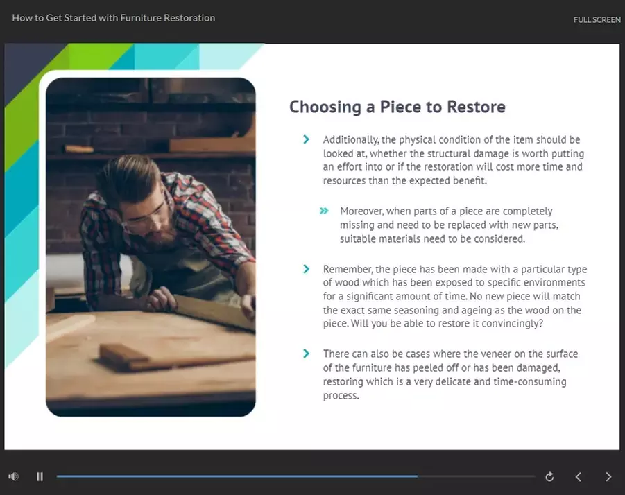 Master Furniture Restoration with a Diploma in Furniture Restoration