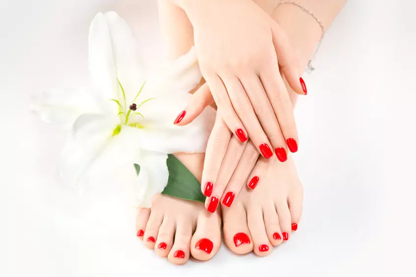 Up to 25% Off on Salon-Shellac/No-Chip Mani-Pedi at Glamorous Nail Spa Inc. - Primary Image