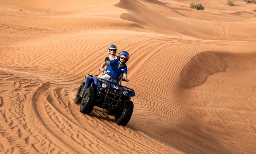 Image 4: Desert Safari + 30 minutes Quad bike with 4x4 Home Pickup