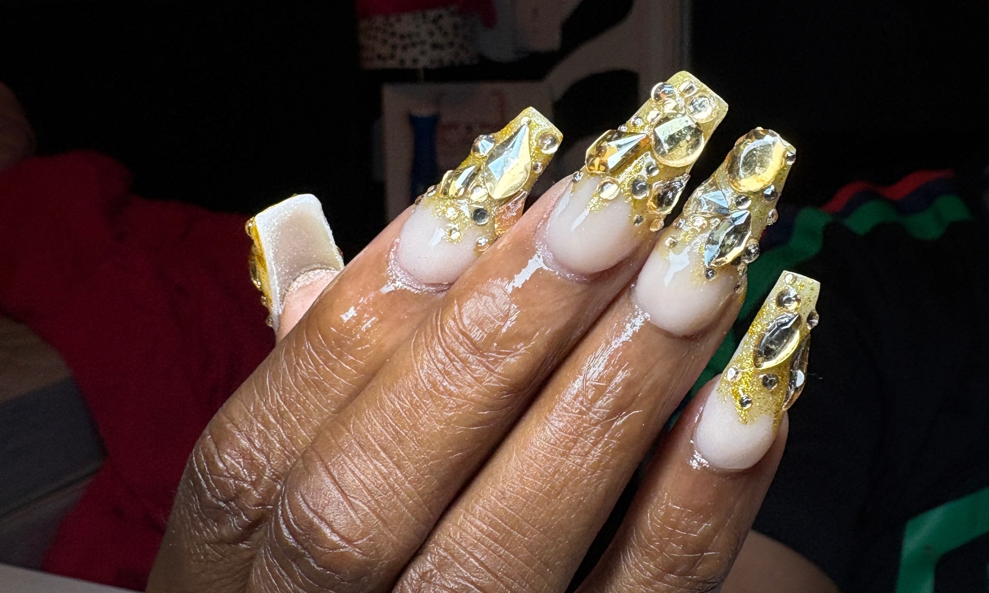 Transform Your Nails with a Basic Manicure and Acrylic Full Set!
