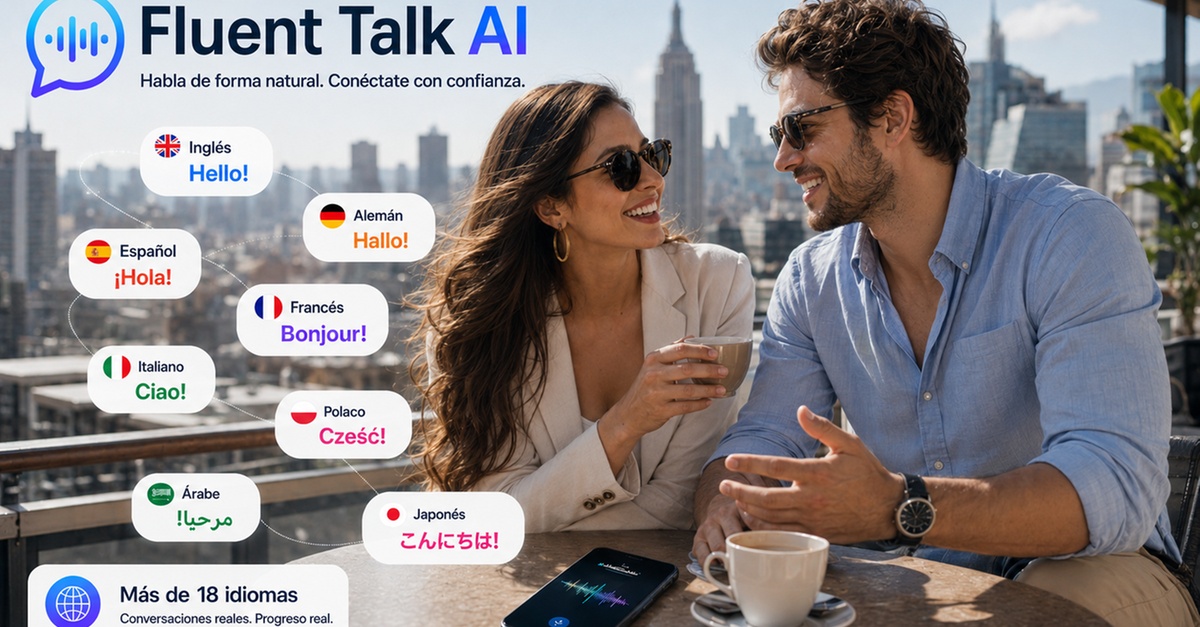 Curso de conversación en idiomas con Fluent Talk AI en Tarragona