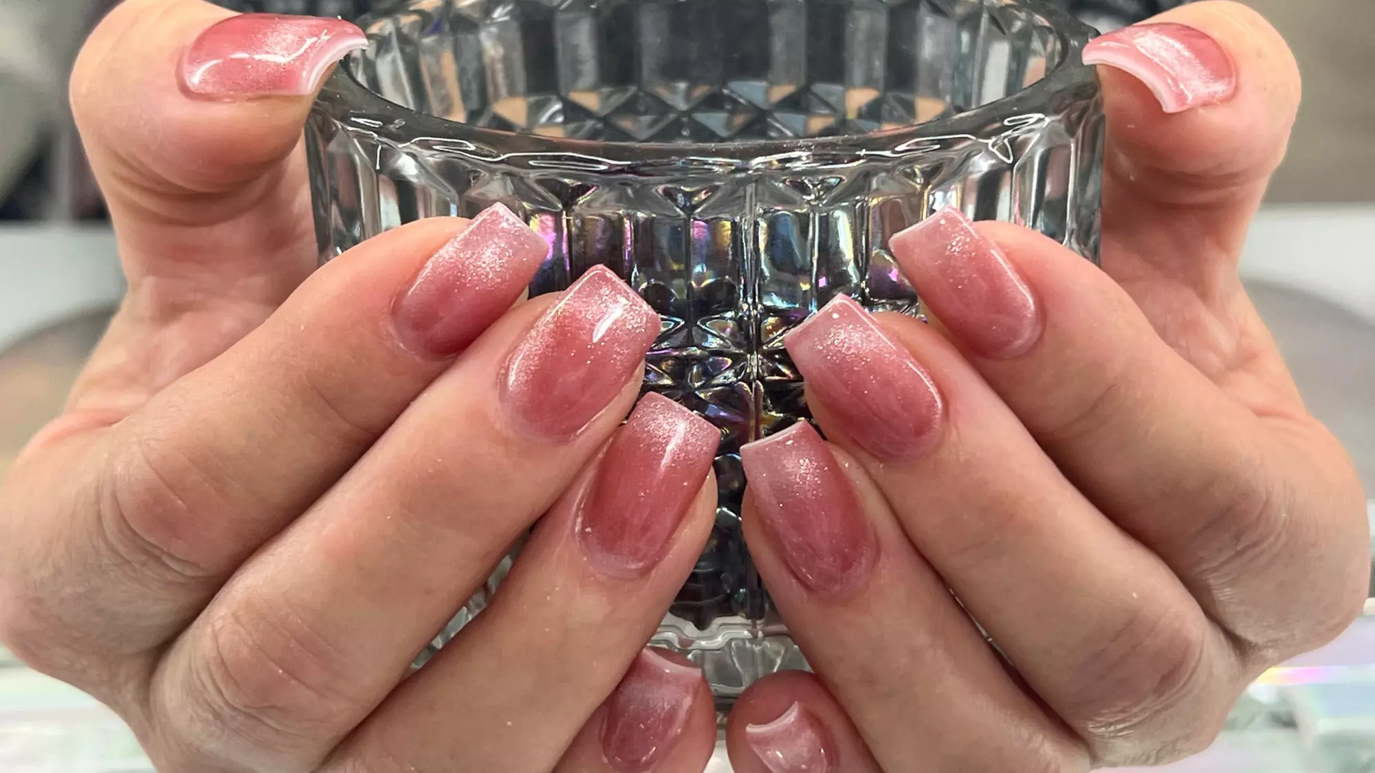 Russian Manicure w/ Gel(Softbuilder/Hard) Polish & Heated Foot Massage