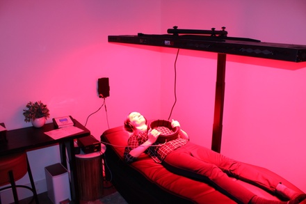 One 30 Minute  Vibra-acoustic sensory lounge with ONYX LIGHT THERAPY, and PEMF. - Awaken For Wellness