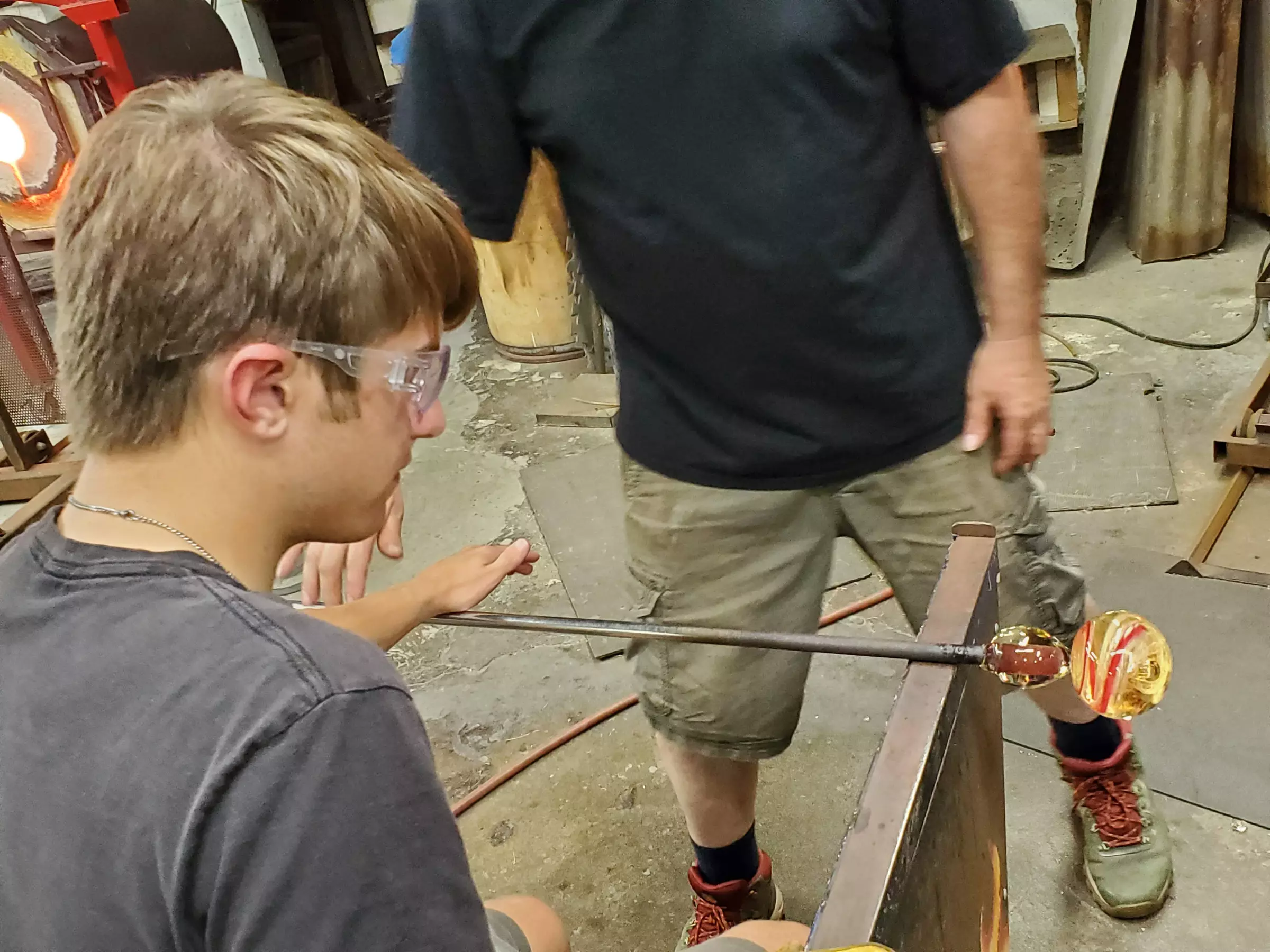 Join Chris Johnson Glass for a Hot Glass Workshop and create your own art with up to 41% off - Second Medium