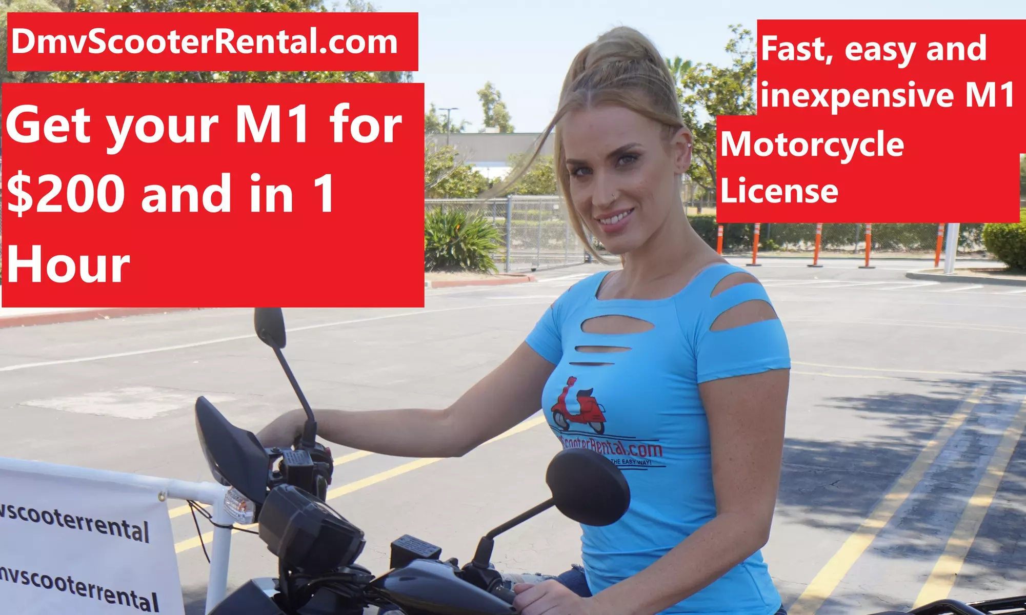 Up to 21% Off on Motorcycle License Training at Easy M1 DMV Scooter Rental - Primary Image