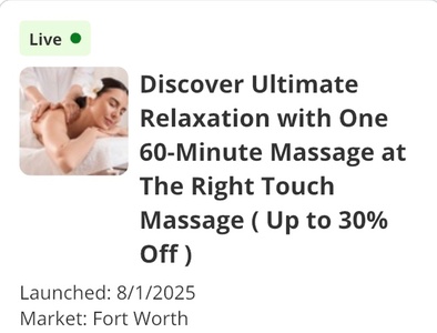 One 60-Minute Massage - The Right Touch Massage