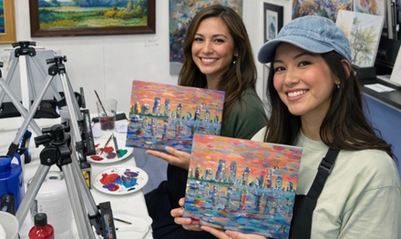 Painting Party for Singles, Couples, or Groups | 90 Minutes | Art Gallery Experience | Materials & Clean-Up Included - Art Scene West - San Diego, CA