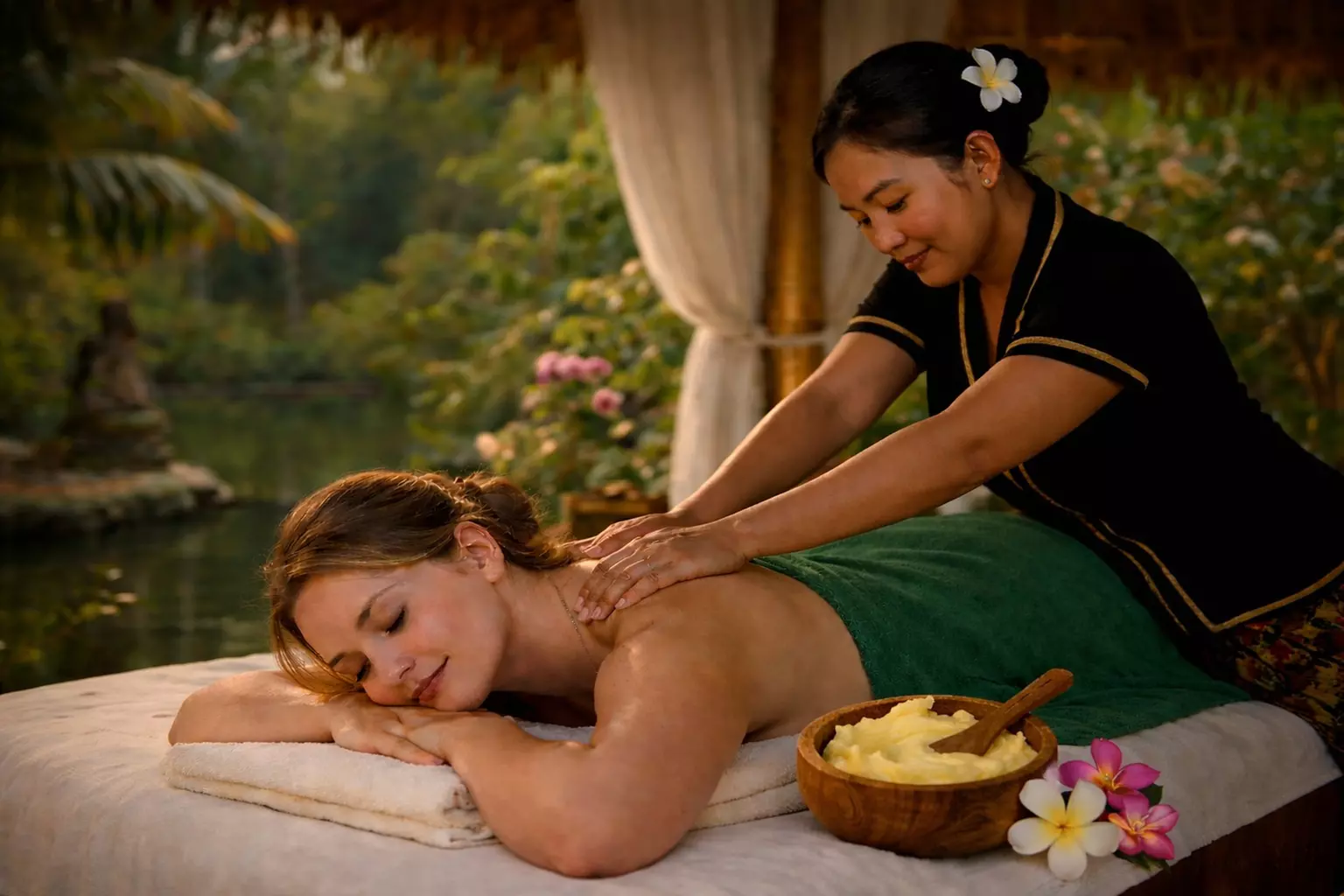 Masaż tajski, kolumbijski, Lomi Lomi, balijski dla dwojga i więcej