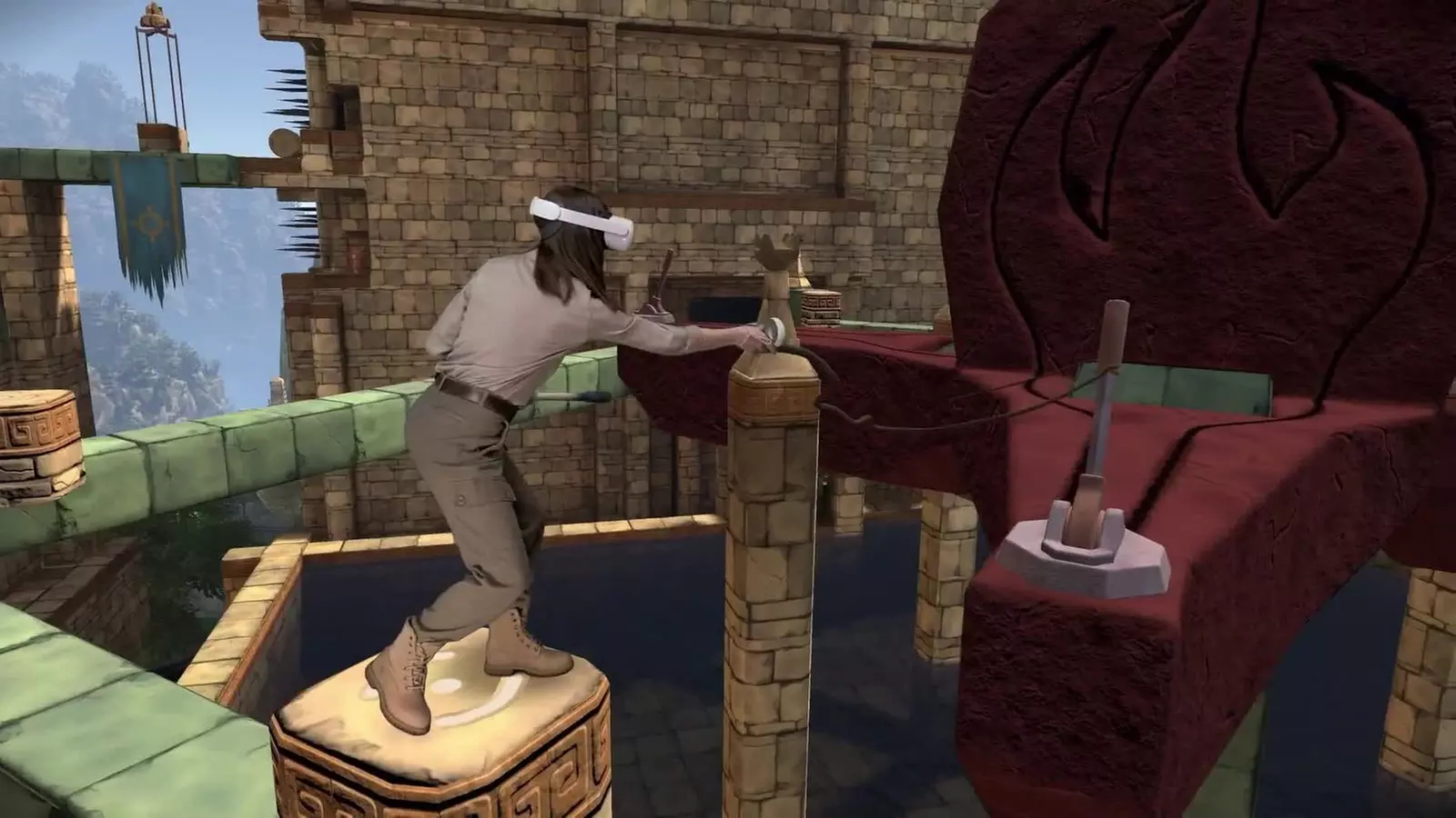 Free-Roam Virtual Reality (VR) Games for One or Two Players