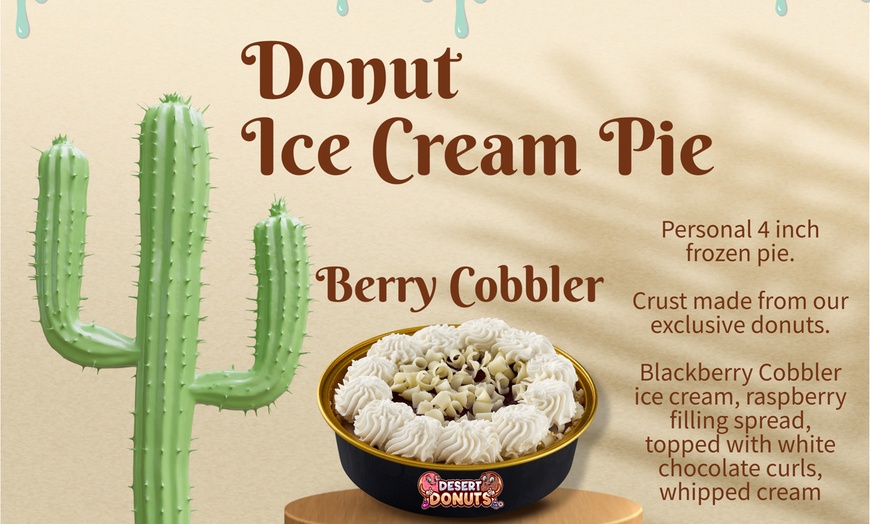 Image 4: 50% off One 4-Inch Donut Ice Cream Pie - 8 Flavors to Choose From