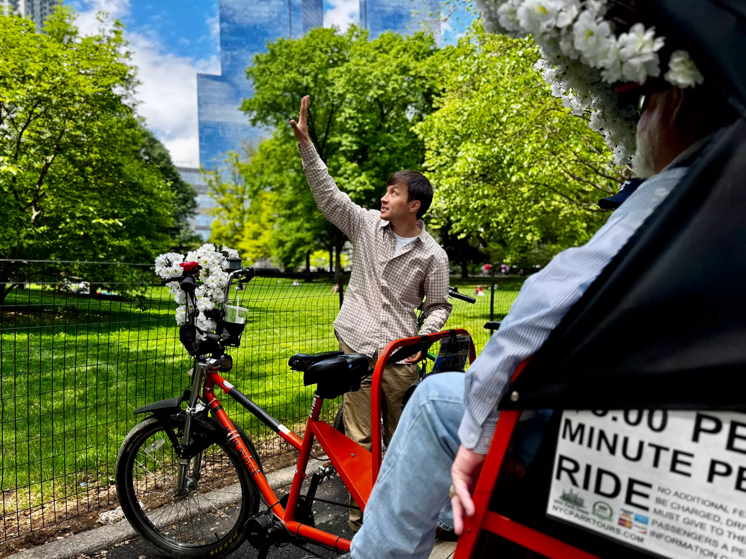 Private Pedicab Tour through Central Park, Iconic Landmarks & Gems