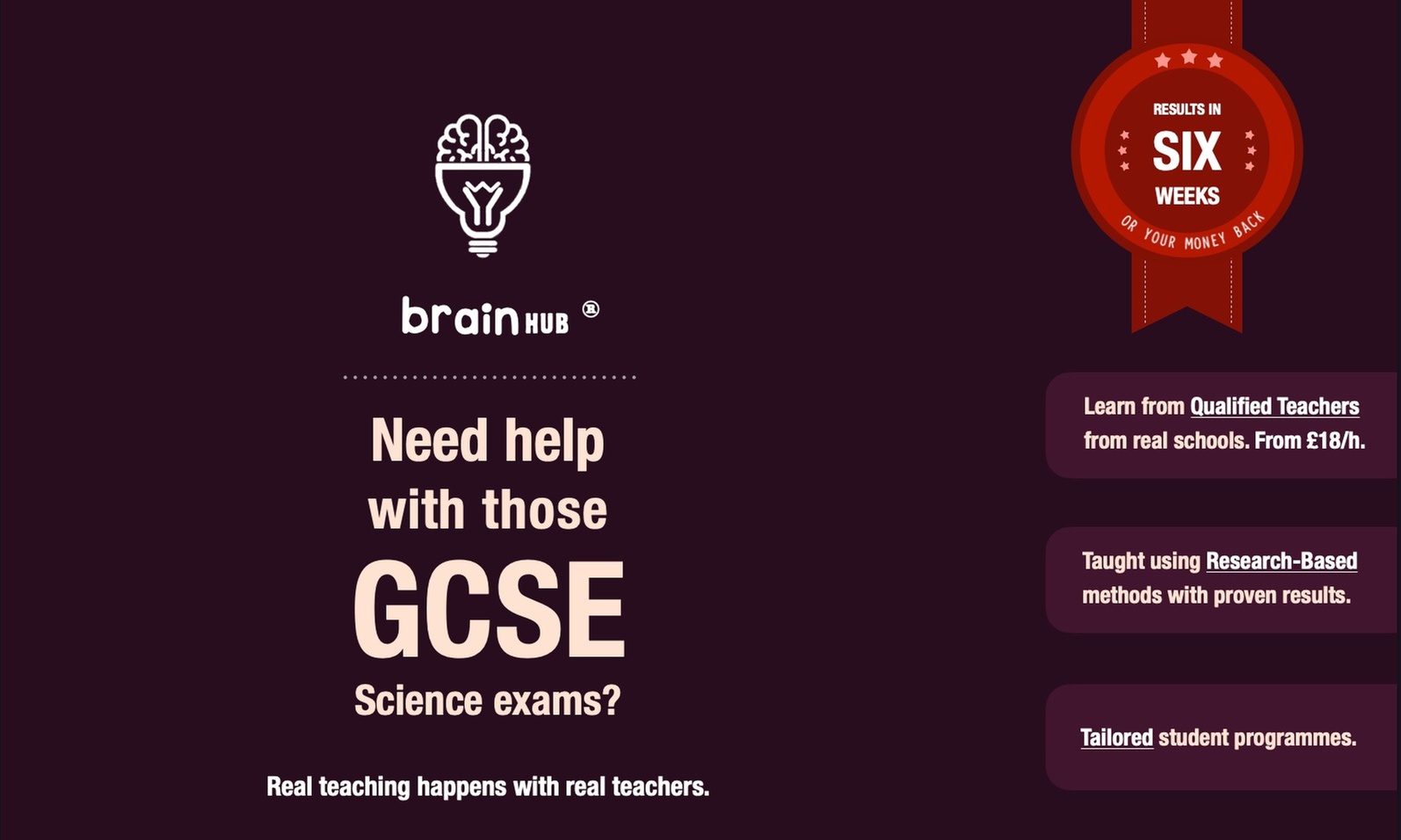 Up to 85% Off on Academic Tutor at BrainHub® Tutoring (Brainhub® Tuition - Forest Gate | GCSE • A Level