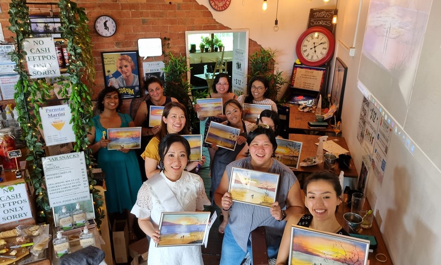 Image 3: Up to 40% Off on Sip and Paint Workshop at Draw and Drink