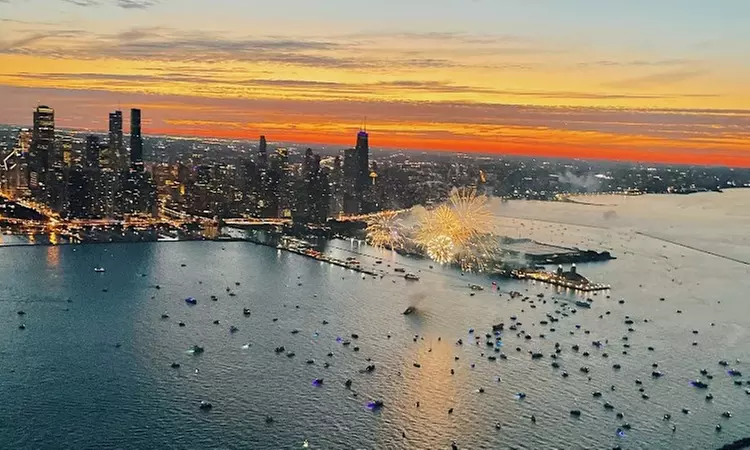 Enjoy a Breathtaking 35-Minute Navy Pier Fireworks Helicopter Tour for 2 or 3 at Summer Skyz (Up to 20% Off) - Primary Image