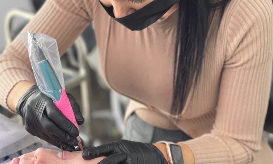 Image 1: Up to 56% Off on Lip Blush and Brow Tattoo Options